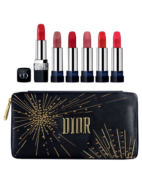 dior diorouge midnight wish couture collection refillable jewel lipstick pouch|999 dior red.